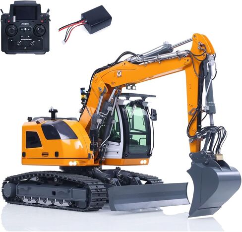 حفار هيدروليكي معدني 1/14 RC Lr914 Pro Max جهاز تحكم عن بعد حفار بناء سيارة 8 طرق صمام Pl18Ev Lite راديو بطارية هواية نموذج للأعمار من 14 عامًا فما فوق in Saudi Arabia