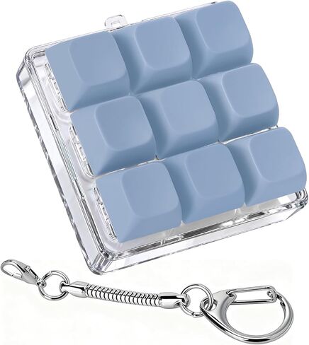 Axlksia Keyboard Fidget Toy, Fidget Clicker Keyboard Fidget Keychain, Button Fidget Gifts for Adults to Relieve Stress and Pass Time (Style C) in Saudi Arabia