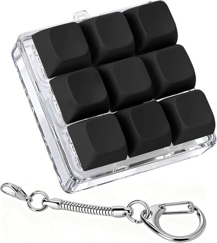 Axlksia Keyboard Fidget Toy, Fidget Clicker Keyboard Fidget Keychain, Button Fidget Gifts for Adults to Relieve Stress and Pass Time (Style C) in Saudi Arabia