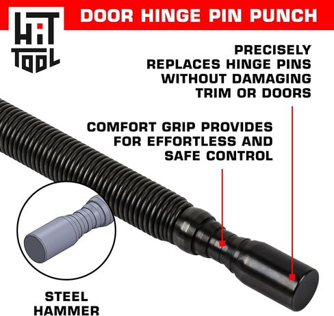 HIT Tool Hammerless Spring Punch Pro Pack: 1)1/32"&1/16",1-3/32" &1/8" Dual head nail setter, 1)Dual head prick & centre 1)HSS prick, 1)Dual Head Door hinge pin remover/hammer & Pouch in Saudi Arabia