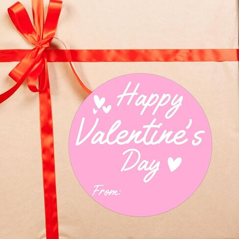 Happy Valentine's Day Gift Stickers, 30 Pcs Valentine Name Tags for Gifts, 2.5x2.5 Inch Valentine Presents Sticker Labels, Valentines Gift Tags for Gifts Wrapping Bags School Classroom-B05 in Saudi Arabia