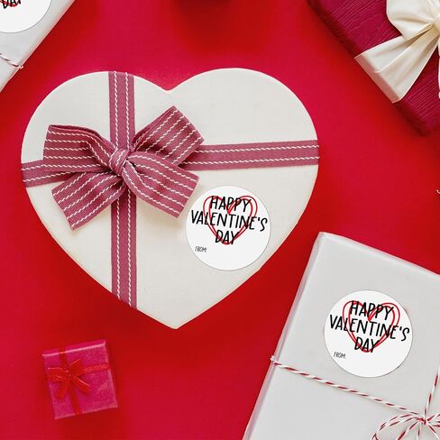 Happy Valentine's Day Gift Stickers, 30 Pcs Valentine Name Tags for Gifts, 2.5x2.5 Inch Valentine Presents Sticker Labels, Valentines Gift Tags for Gifts Wrapping Bags School Classroom-B05 in Saudi Arabia