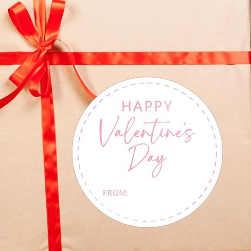 Happy Valentine's Day Gift Stickers, 30 Pcs Valentine Name Tags for Gifts, 2.5x2.5 Inch Valentine Presents Sticker Labels, Valentines Gift Tags for Gifts Wrapping Bags School Classroom-B05 in Saudi Arabia