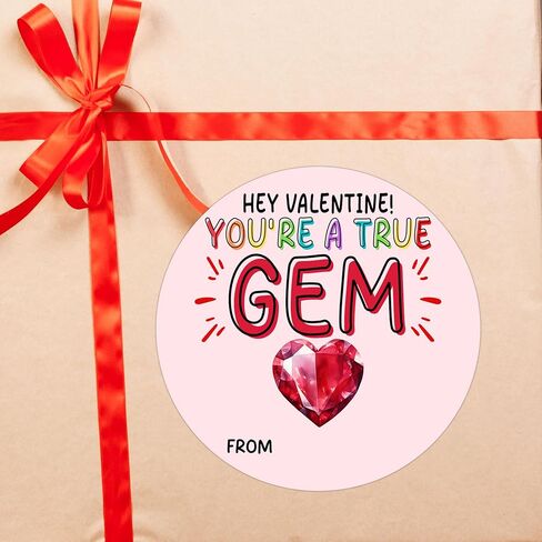 Happy Valentine's Day Gift Stickers, 30 Pcs Valentine Name Tags for Gifts, 2.5x2.5 Inch Valentine Presents Sticker Labels, Valentines Gift Tags for Gifts Wrapping Bags School Classroom-B05 in Saudi Arabia