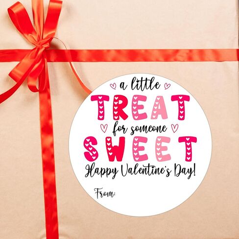 Happy Valentine's Day Gift Stickers, 30 Pcs Valentine Name Tags for Gifts, 2.5x2.5 Inch Valentine Presents Sticker Labels, Valentines Gift Tags for Gifts Wrapping Bags School Classroom-B05 in Kuwait