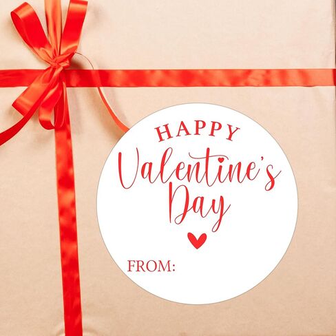 Happy Valentine's Day Gift Stickers, 30 Pcs Valentine Name Tags for Gifts, 2.5x2.5 Inch Valentine Presents Sticker Labels, Valentines Gift Tags for Gifts Wrapping Bags School Classroom-B05 in Saudi Arabia