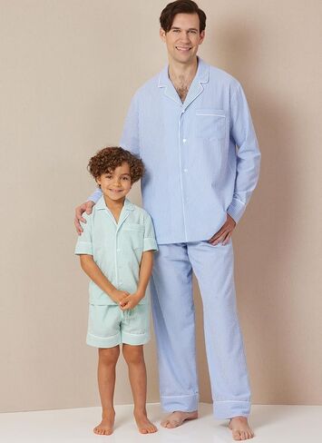 Butterick B7030A قمصان فضفاضة للفتيات والفتيان والكبار، وشورتات سهلة الارتداء وسراويل قابلة للسحب، رمز التصميم B7030، مقاسات XS - L/XS - XL in Kuwait