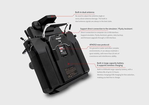 Flysky PL18 EV Paladin 2.4G 18CH 5D Hall Sensor Gimbals 3.5 بوصة TFT شاشة تعمل باللمس AFHDS 3 جهاز إرسال راديو لشاحنة RC سيارة روبوت الهندسة نموذج (الإصدار الرئيسي) in Kuwait