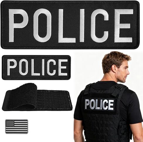 Patch Set – for Backpacks, Jackets, Vest, or Uniform – Embroidered Patches Hook Back & Star Flag for Duty, Tactical Training, and Everyday Gear in Saudi Arabia