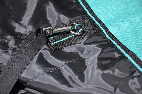 1200D Waterproof Light Weight Poly (100g Fill) Horse Winter Turnout Blanket with Standard Neck AT010002 (Turquoise, 75") in Saudi Arabia