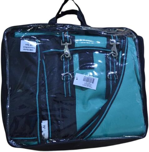 1200D Waterproof Light Weight Poly (100g Fill) Horse Winter Turnout Blanket with Standard Neck AT010002 (Turquoise, 75") in Saudi Arabia