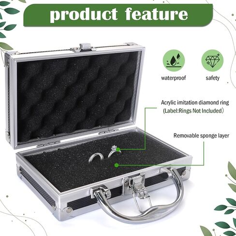 Ring Security Wedding Ring Bearer Case, 7.09 in Suitcase, Metal Badge in Saudi Arabia