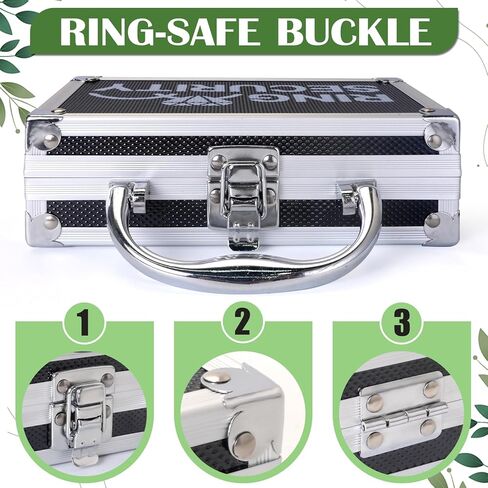 Ring Security Wedding Ring Bearer Case, 7.09 in Suitcase, Metal Badge in Saudi Arabia