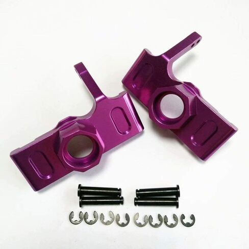 Front Axle Carriers Knuckle Arm for HPI Savage X XL 21 25 SS 4.6 5.9 Flux 85048 2pcs Aluminum Purple in Saudi Arabia