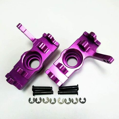 Front Axle Carriers Knuckle Arm for HPI Savage X XL 21 25 SS 4.6 5.9 Flux 85048 2pcs Aluminum Purple in Saudi Arabia