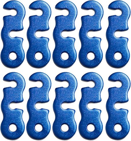 10 Pcs Rope Tensioners Guyline Cord Adjuster Tent Fastener Tensioner for Camping Hiking Backpacking Picnics Non Slip Tent Rope Buckle Tensioner Camping Accessory Hiking Gear in Saudi Arabia