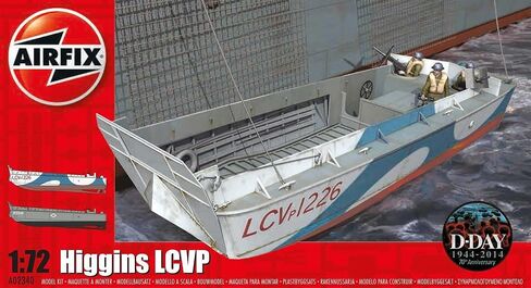 Airfix Ship Model Kit Gift Set - A02340 Higgins LCVP, Plastic Watercraft Model Kits for Adults & Kids Ages 8+, Skill Level 2, 1:72 Scale WW2 Watercraft Models, Miniature Navy Gifts in Saudi Arabia