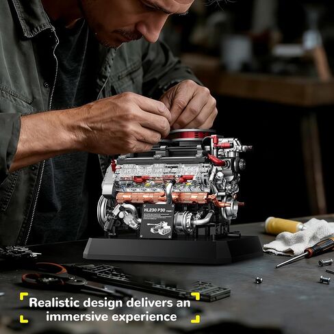 V12 Engine Model Kit Building Set for Tiger Tank, Mini Mechanical Engineering Technic Collectible for Adults Teens Boys 14+ 1236PCS in Saudi Arabia