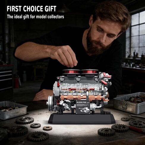 V12 Engine Model Kit Building Set for Tiger Tank, Mini Mechanical Engineering Technic Collectible for Adults Teens Boys 14+ 1236PCS in Saudi Arabia