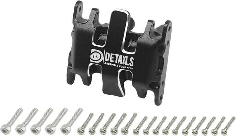 Hobby Details Aluminum Rear Axle Gear Box Skid Link Wheel Upgrade Set for 1/30 Axial SCX30 Jeep Wrangler RC Cars, Black and Gold (Skid Link Rods) in Saudi Arabia