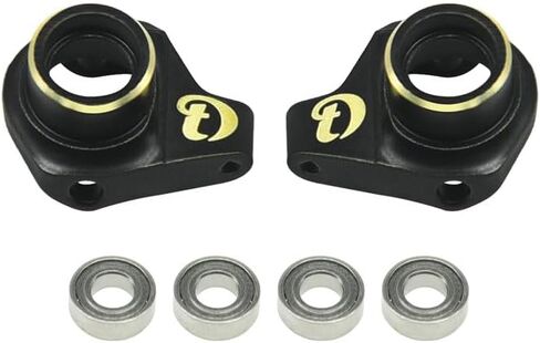 Hobby Details Aluminum Rear Axle Gear Box Skid Link Wheel Upgrade Set for 1/30 Axial SCX30 Jeep Wrangler RC Cars, Black and Gold (Skid Link Rods) in Saudi Arabia