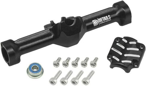 Hobby Details Aluminum Rear Axle Gear Box Skid Link Wheel Upgrade Set for 1/30 Axial SCX30 Jeep Wrangler RC Cars, Black and Gold (Skid Link Rods) in Saudi Arabia
