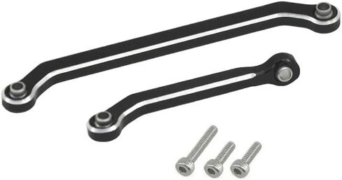 Hobby Details Aluminum Rear Axle Gear Box Skid Link Wheel Upgrade Set for 1/30 Axial SCX30 Jeep Wrangler RC Cars, Black and Gold (Skid Link Rods) in Saudi Arabia