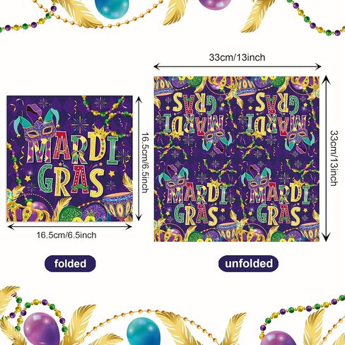 40Pcs Mardi Gras Paper Napkin Mardi Gras Masquerade Party Napkins Carnival Theme Party Paper Napkins New Orleans Mask Disposable Napkins Carnival Masquerade Napkin for Mardi Gras Party Decor in Saudi Arabia