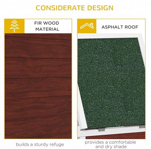 قفص لعب للأرانب في الهواء الطلق مقاس 64 بوصة من PawHut، موئل منزل السلحفاة الخشبي، قفص أرنب مع تشغيل وغطاء مغلق داخلي in Kuwait