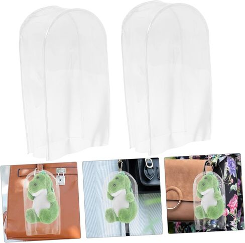 NUOBESTY 5pcs Mini PVC Rain Cover for Stuffed Animals Doll Rain Sleeves Dustproof Covers in Saudi Arabia