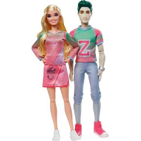 مجموعة دمى ديزني زومبيز من ماتيل، عبوتين، دمى أديسون تشيرليدر وزيد لكرة القدم (12 بوصة)، 11 "مفاصل" قابلة للانحناء، هدية رائعة للأعمار من 5 سنوات فما فوق in Kuwait