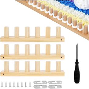 Chunky Yarn Blanket Looms, 39Inch Chunky Blanket Adjustable Portable, Hand Chunky Yarn Knitting Looms kit Beginner Friendly, Wooden Looms for Blanket in Kuwait
