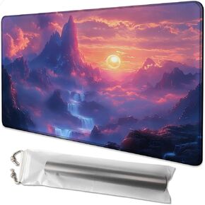 لـ MTG Playmat مقاس 24 × 14 بوصة Dragon Magic Play Mat بطاقة لعبة حصيرة لـ Magic The Gathering TCG PTCG Playmat مع أكياس تخزين مجانية ودعم غير قابل للانزلاق وحافة مخيطة in Kuwait