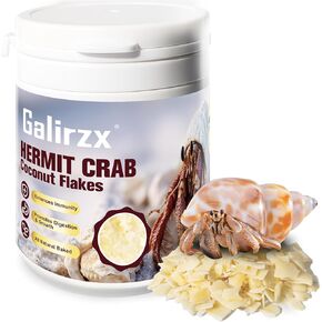 Hermit Crab Food – Baked Coconut Treat, Natural Dried Coconut Flakes for Hermit Crabs, Healthy, Additive-Free, Easily Digestible, Crispy Snack | 60g in Kuwait