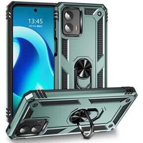 for Motorola Moto G 5G (2023) - Shockproof Phone Case w/Belt Clip Holster - VX Black in Kuwait