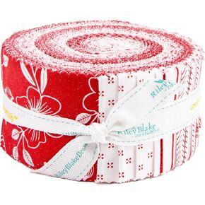 Dani Mogstad Radiant Ruby Rolie Polie 40 2.5-inch Strips Jelly Roll Riley Blake Designs RP-17260-40 in Saudi Arabia