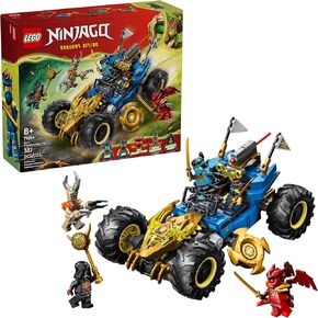 LEGO NINJAGO Jay’s Transforming Car Building Toy for Boys & Girls - Toy Car W/2 Play Modes for Kids, Ages 8+ - W/Jay, NYA, Dragon Form Kai, & 2 More Minifigures - Gift Idea for Birthdays - 71856 in Saudi Arabia