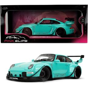 Jada Pink Slips RWB Porsche Kei Kishi - نموذج مصبوب بمقياس 1:18 مع أبواب مفتوحة وتوجيه عمل - لهواة الجمع والمتحمسين بعمر 14+ in Kuwait