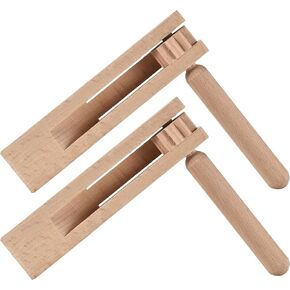 HILAZA 2 Pack Matracas Mexicanas Noise Makers, Handheld Wooden Mexican Party Ratchet Noisemakers for Soccer Sporting Events, Fiesta, Graduation, Religious Festivals and Cinco de Mayo Celebrations in Kuwait