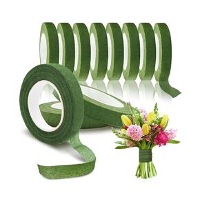 8 Packs Green Floral Tape 1/2 Inch Wide Ideal for Fresh Flowers Floral Crafts Bouquets and Wedding Arrangements 30 Yards Non Sticky Florist Tape in Saudi Arabia