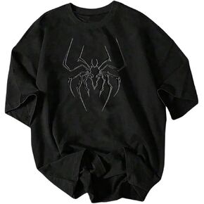SHENHE Men's Gothic Graphic Tops Y2K Cross Print Drop Shoulder Short Sleeve Summer Going Out Rave Tshirt in Kuwait
