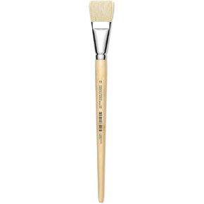 Utrecht Rhenish Pure Hog Bristle Brush - Bright, Size 16, Long Handle in Saudi Arabia