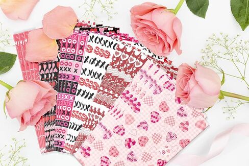 Jaywayang 24Pack Valentine Treat Bags, Small Gift Bags with Stickers, Goodie Mini for Valentine's Day Gifts Wrapping Party Favor. in Saudi Arabia