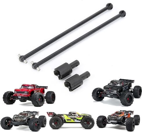 RCAWD لـ 1/5 ARRMA Kraton & Outcast 8S Driveshaft، 182 مم Dogbone (6 مم Bold) وDiff Outdrive وترقيات دبوس 4 مم، أجزاء Hopups لـ #ARA310926#ARA31091 أسود in Saudi Arabia