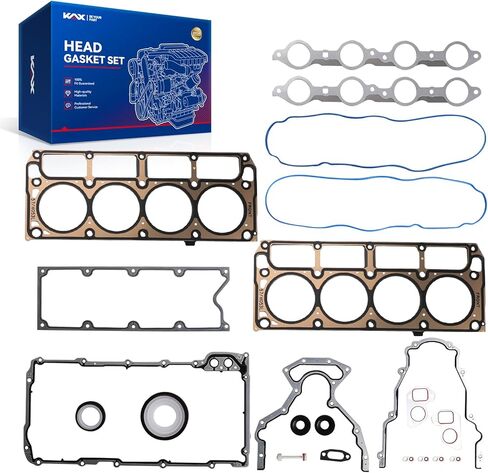 KAX New LS Head Gasket Kit Set Competiable with Chevy Express/Silverado/Suburban/Tahoe, GMC Savana/Sierra/Yukon XL, Cadillac Escalade, Hummer H2, 207-2011, 6.0/6.2L V8, OE#HS26192PT-5, ES72220 in Saudi Arabia