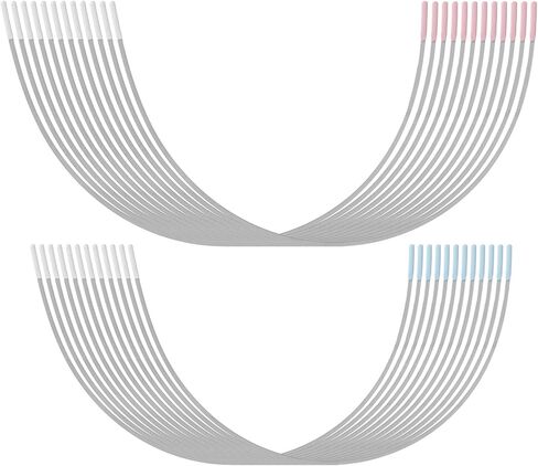 12 Pairs Bra Underwire Replacement Carbon Steel Bra Wire Repair Kit, Gauge Sturdy Metal Bras Supporters Rings for Shaping, Women Corset Clothing Sewing Supplies for D Cup E Cup(Blue, Pink) in Saudi Arabia