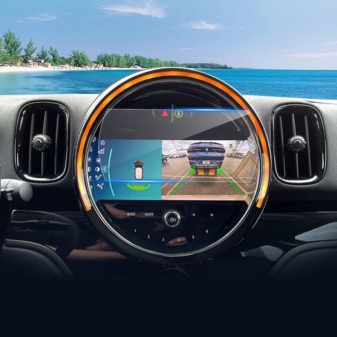 2025 2026 Cooper/countryman/Aceman واقي شاشة صغير 9.4 بوصة شاشة OLED مستديرة، زجاج مقسى 9H ومضاد للخدش 2025 Cooper 2 باب/Cooper S 4 ملحقات أبواب عائلة MINI الجديدة 9.4 بوصة in Kuwait
