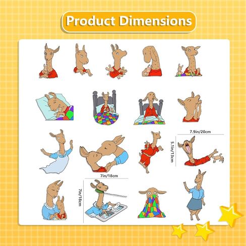 قطع لوح قصص من ثريفومنيق لاما لاما بيجامة حمراء من اللباد وأنشطة سرد القصص في مرحلة ما قبل المدرسة ألعاب تعليمية تفاعلية (17 قطعة من اللباد) in Kuwait