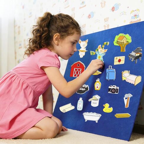 إذا أعطيت خنزيرًا قصة فطيرة، ألعاب اللباد، مجموعات قصص لوحة اللباد، دعائم الأداء، نشاط تعلم سرد القصص في رياض الأطفال in Kuwait