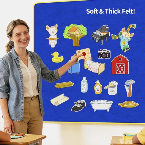 إذا أعطيت خنزيرًا قصة فطيرة، ألعاب اللباد، مجموعات قصص لوحة اللباد، دعائم الأداء، نشاط تعلم سرد القصص في رياض الأطفال in Kuwait